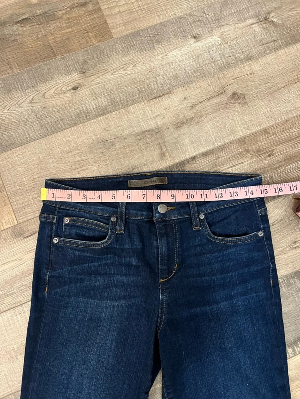 Joe's Jeans flawless “The Icon”Dark Indigo mid rise Skinny Jeans Sz 29 - Picture 3 of 8